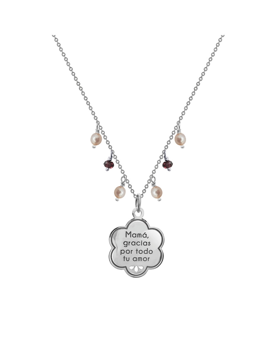 Collar Mamá de plata P 925