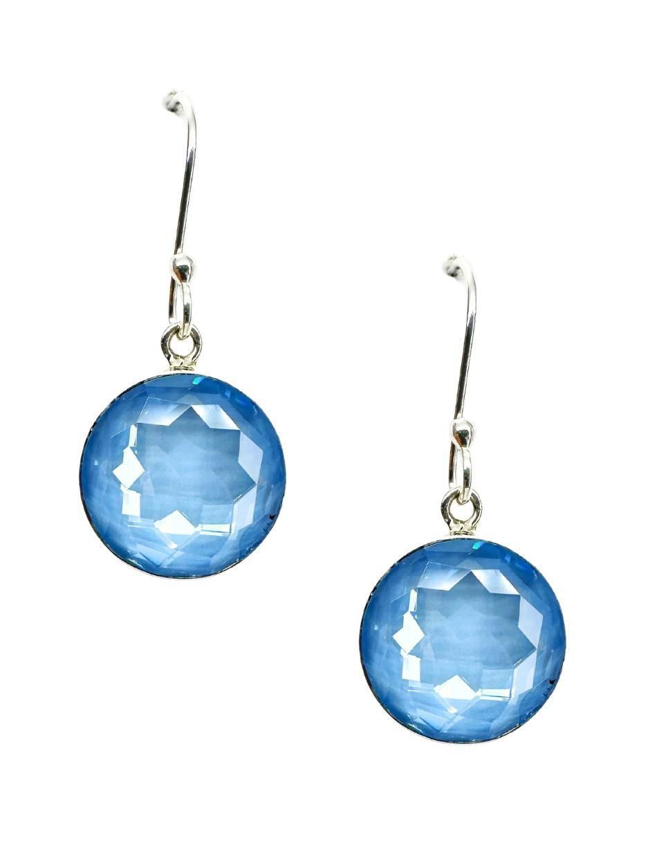 Aretes y collar redondos Rivoli de plata P 925 cristal 6
