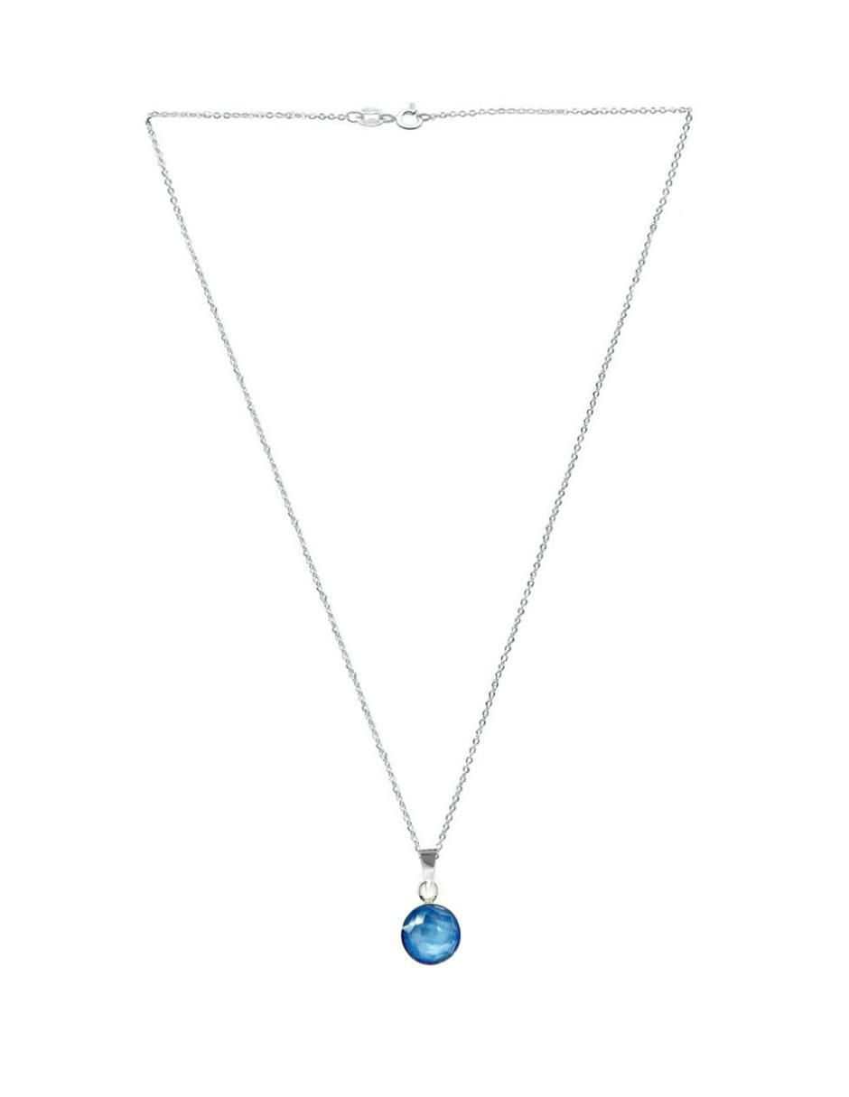 Aretes y collar redondos Rivoli de plata P 925 cristal 7