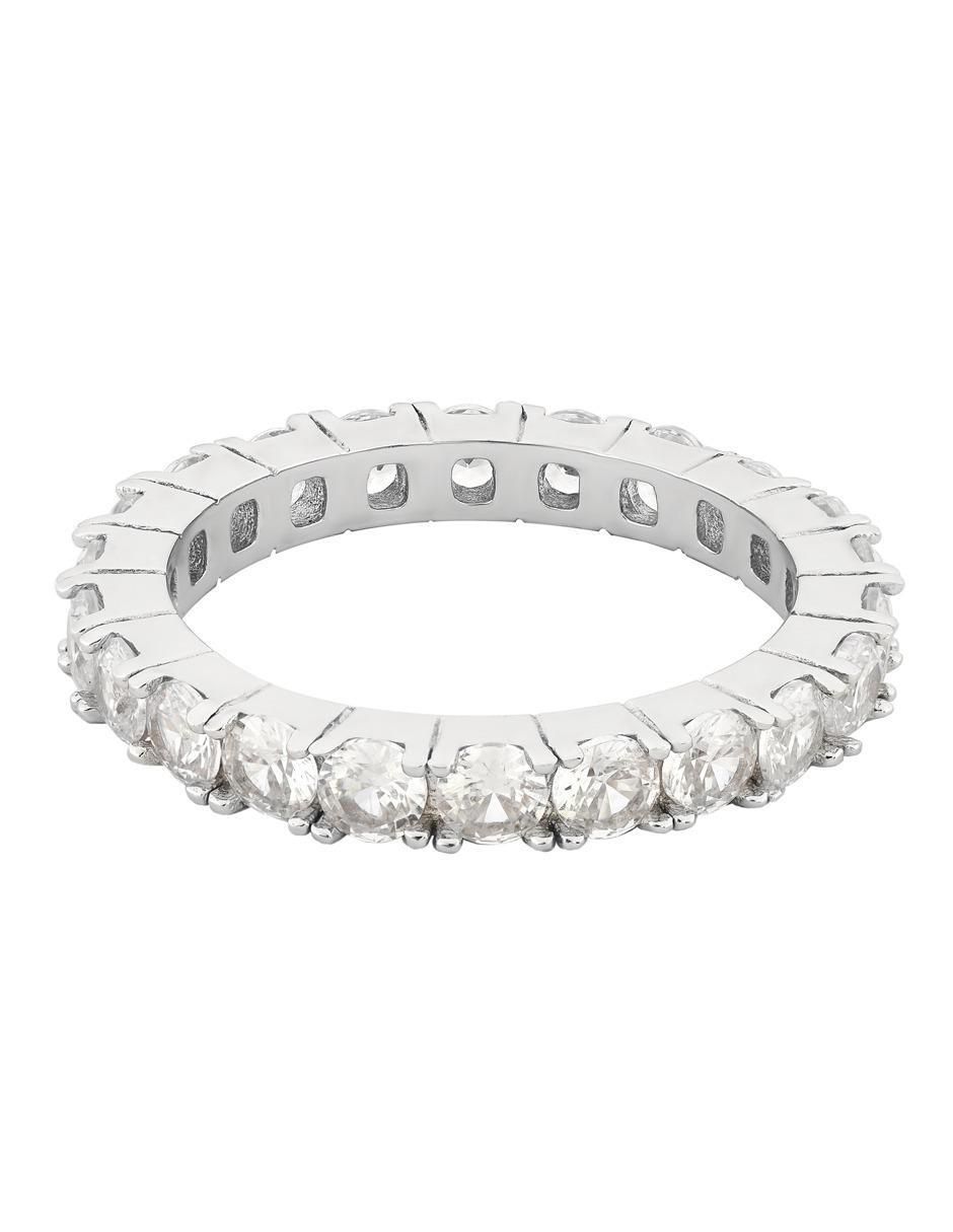 Anillo P 925 de plata zirconia brillante Anillo P 925 de plata zirconia brillante