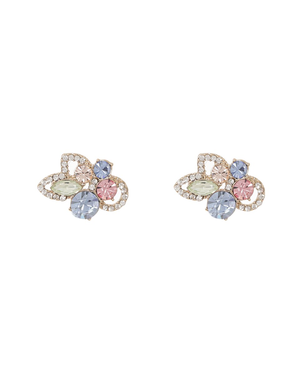 Aretes Midnight Delight con acabado pavé cristal 1