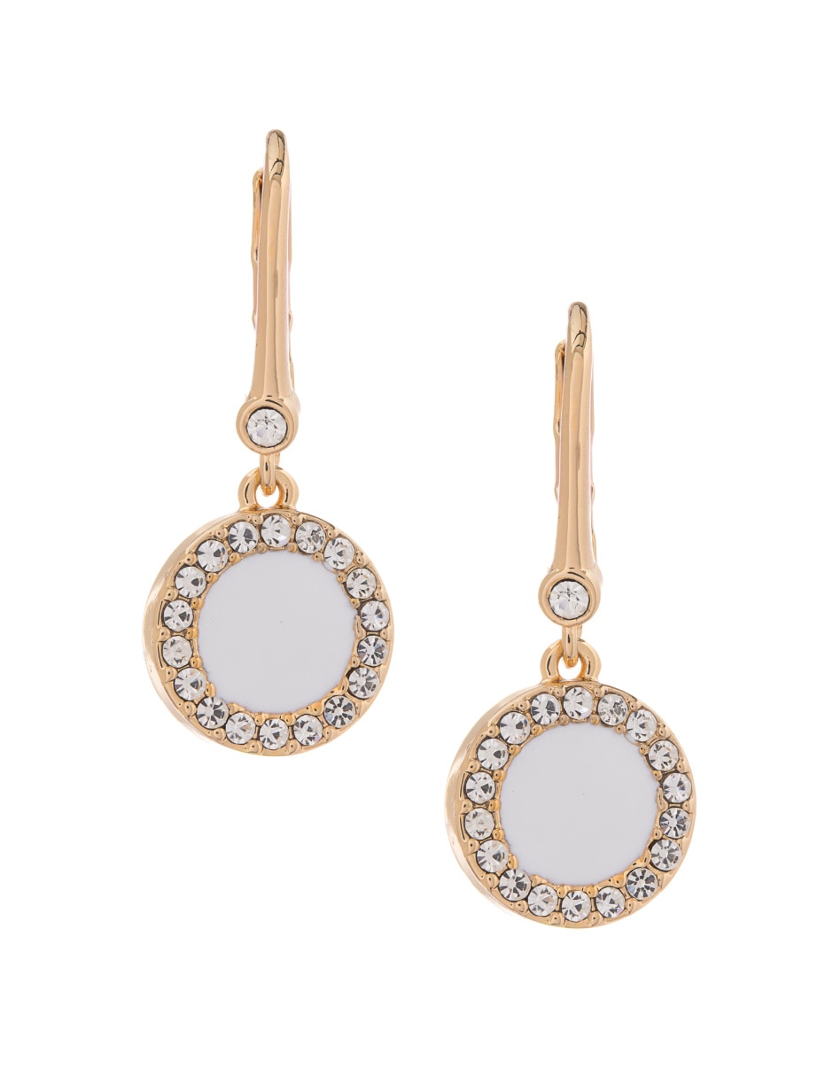 Aretes circulares con acabado brillante resina