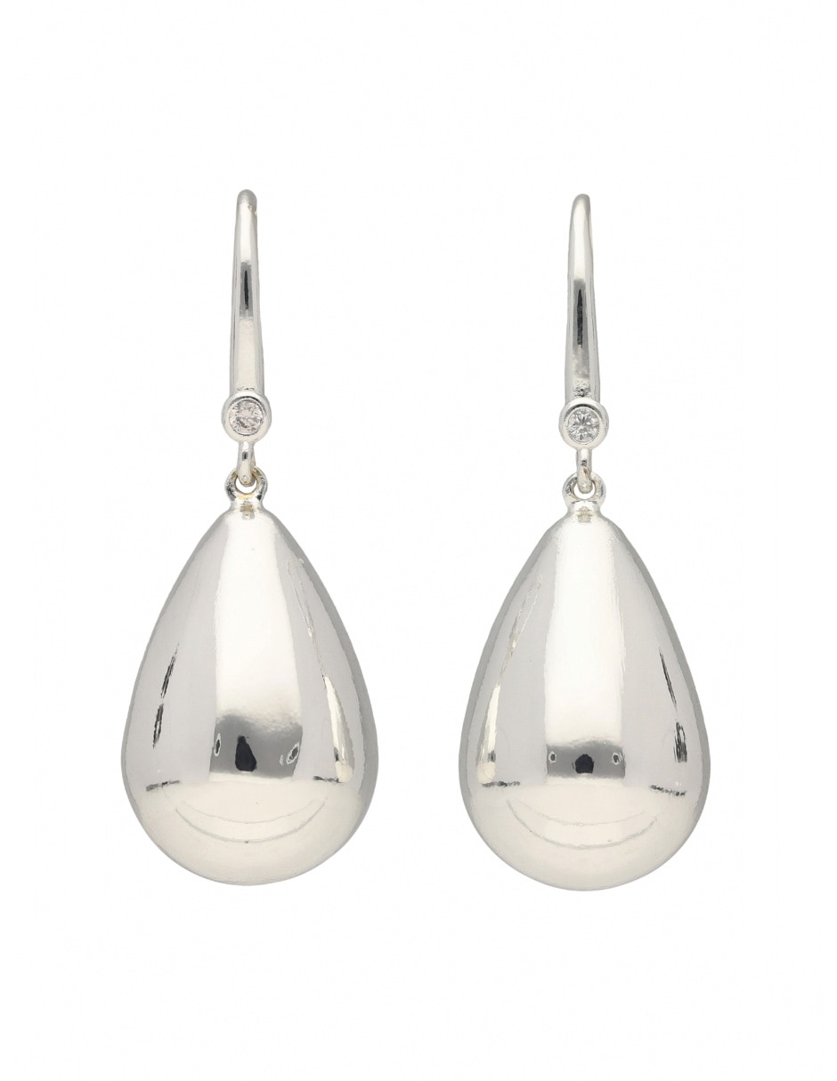 Aretes de gota Lynn con acabado brillante 1