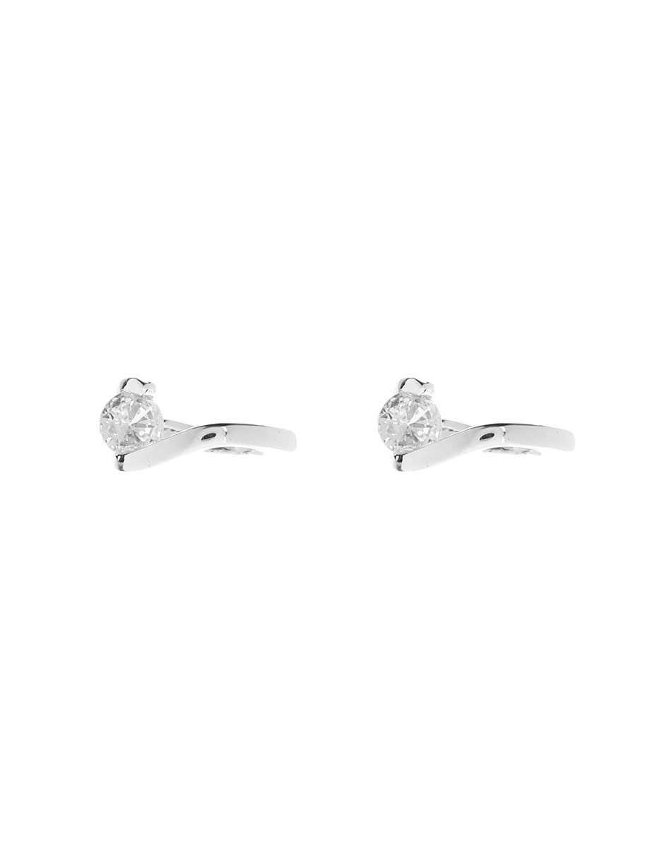 Aretes Tulip con acabado brillante cristal 1