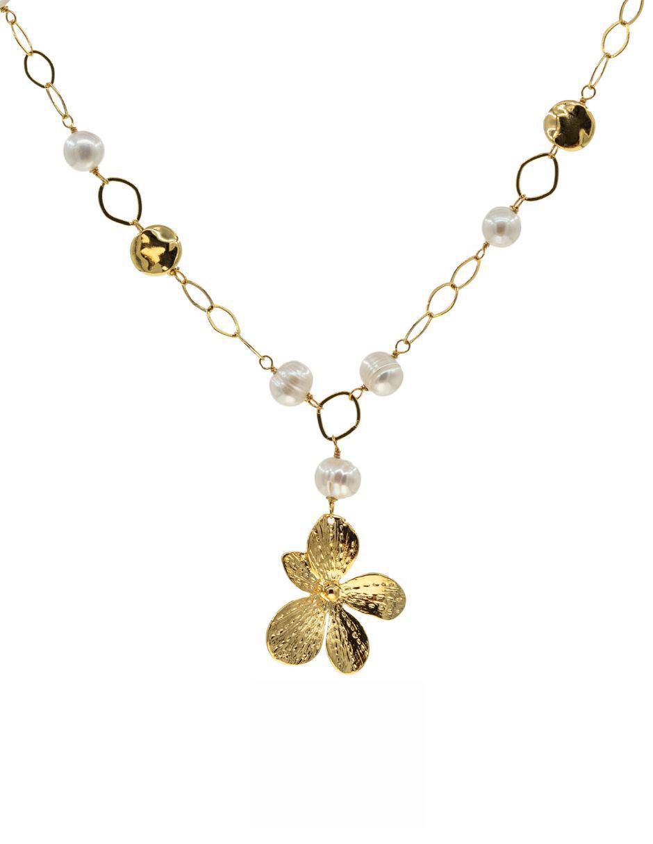 Colgante y dije de flor Ablime orquideas 4
