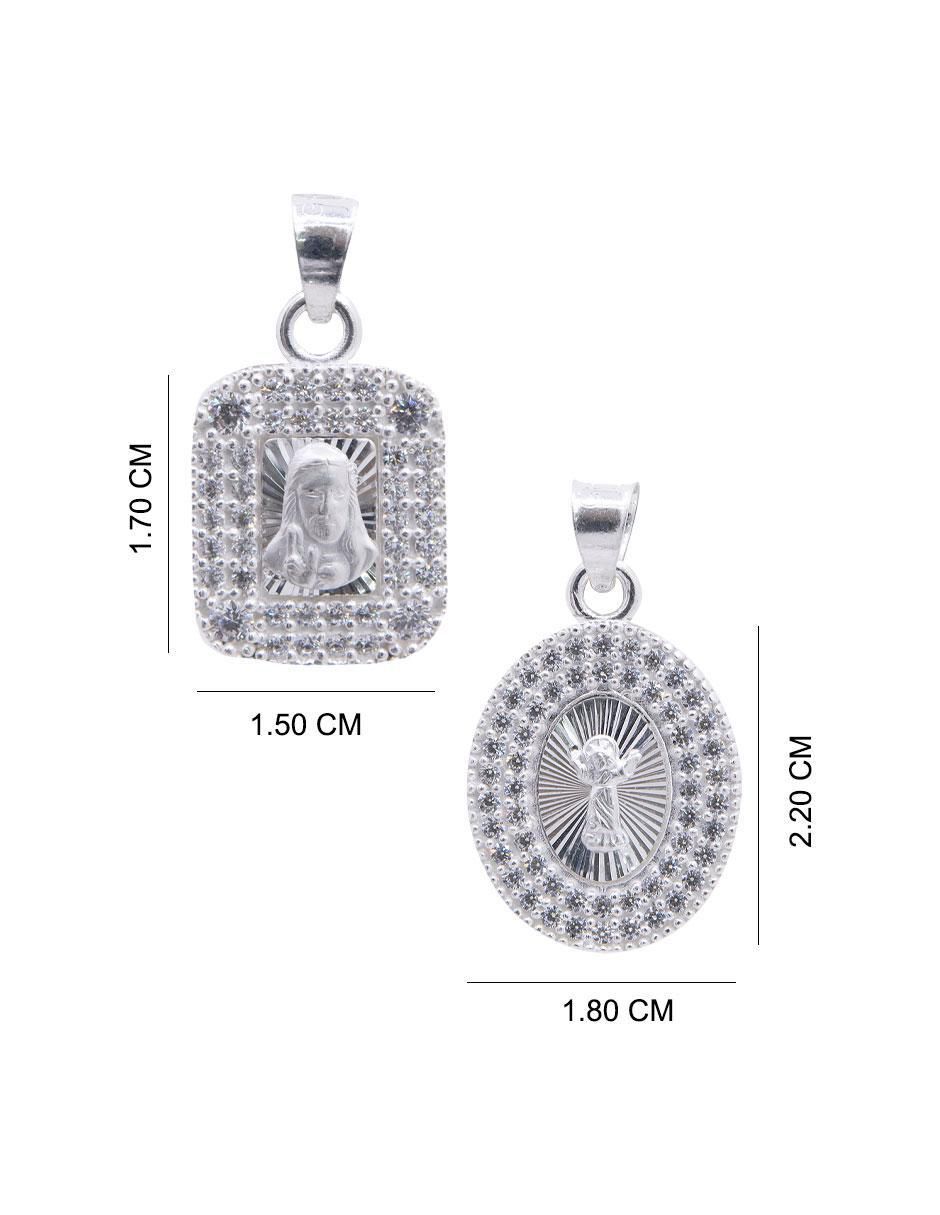 Dije cristo de plata P 925 5