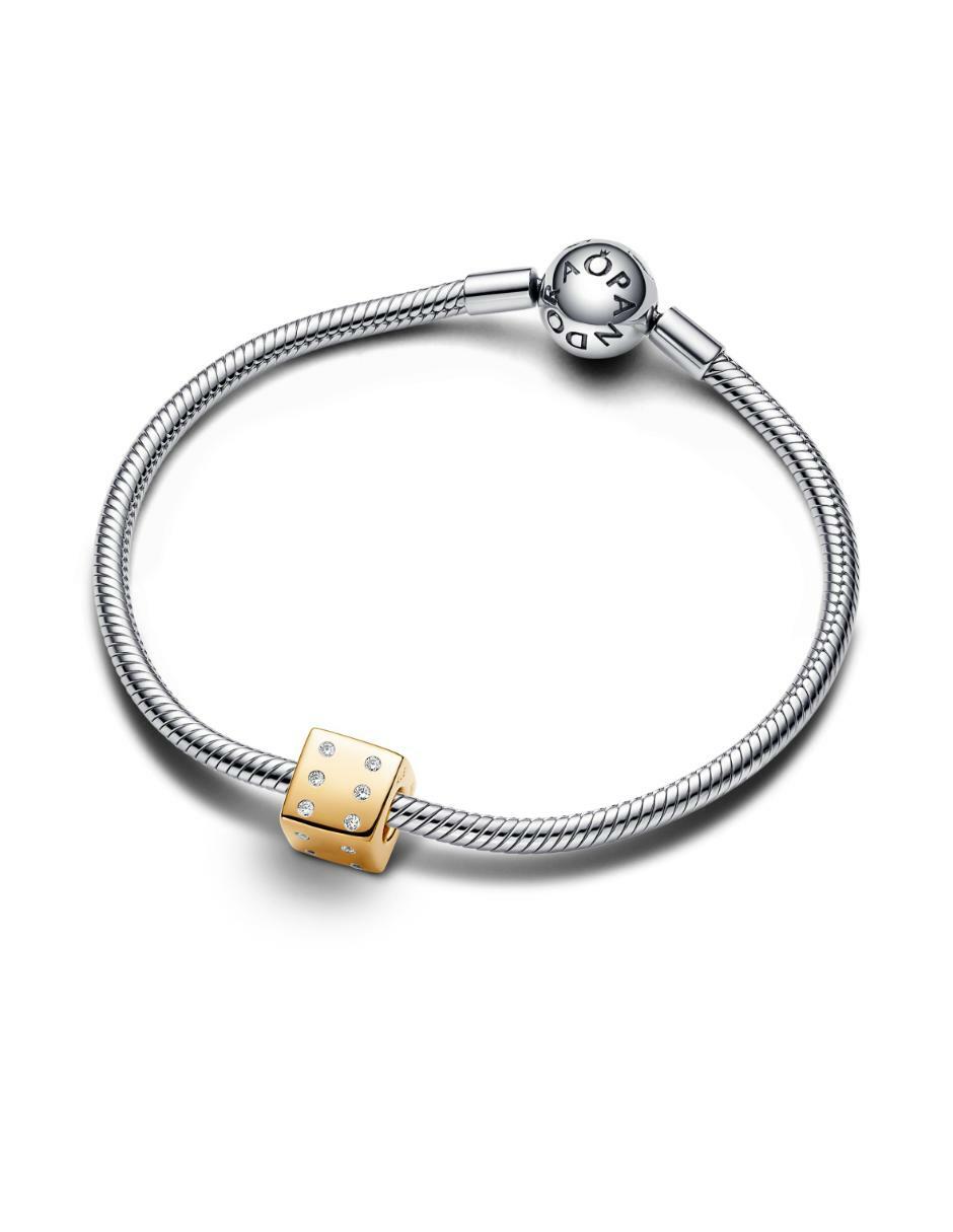 Charm de dado moments de plata 14 K 3