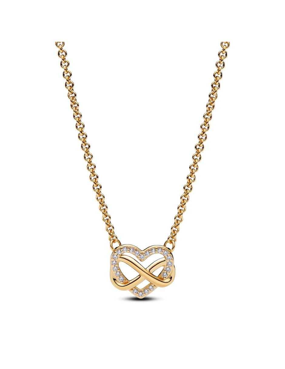Collar de corazón Moments de baño de oro P 925