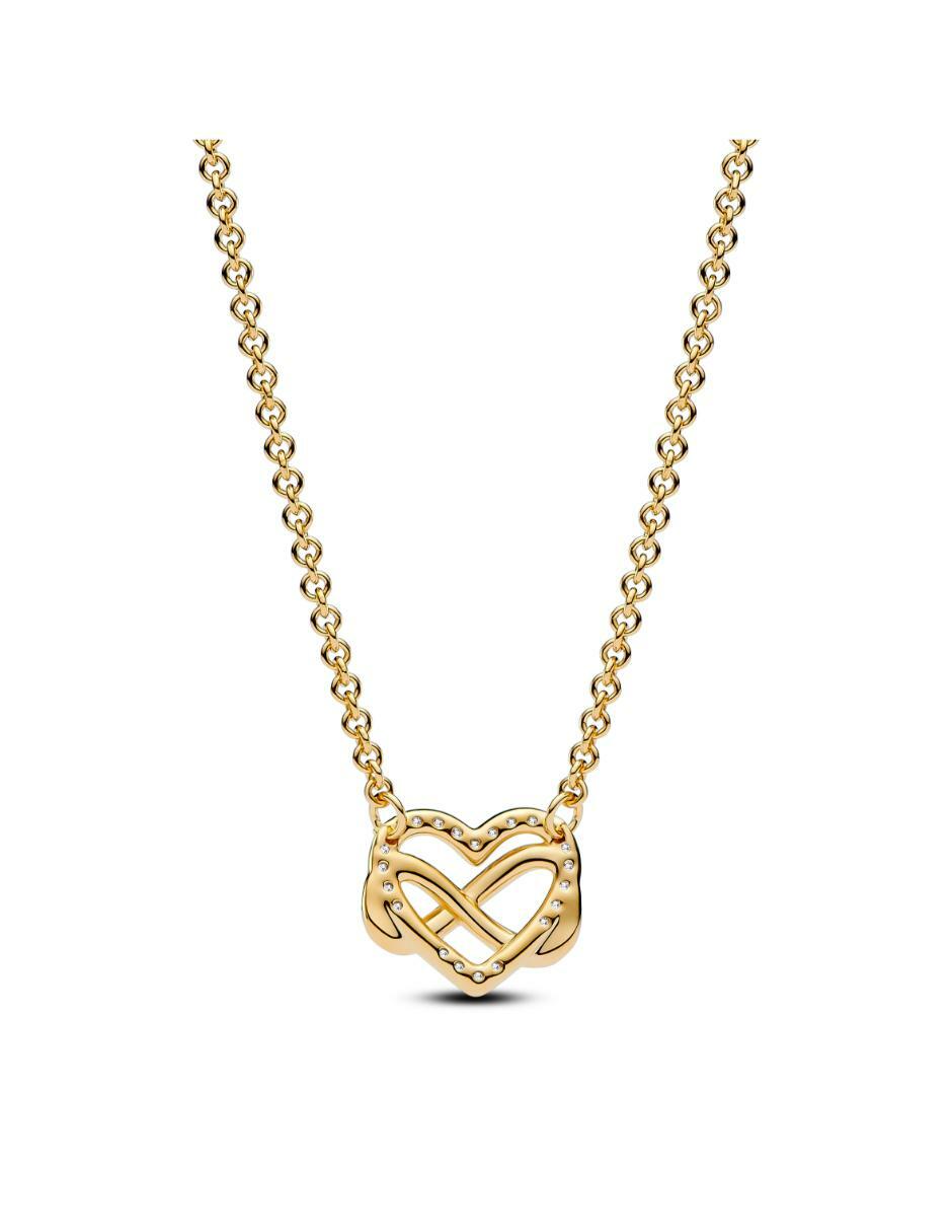 Collar de corazón Moments de baño de oro P 925 2