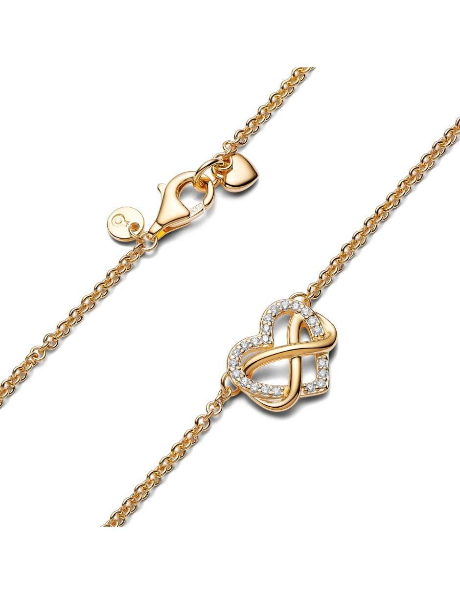 Collar de corazón Moments de baño de oro P 925 3