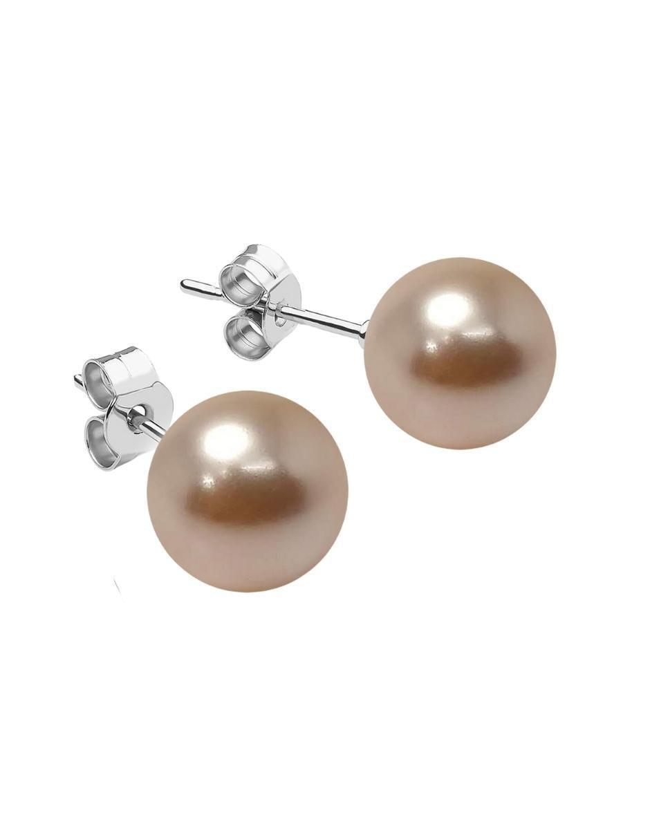 Aretes y collar circulares Pearls de plata P925 cristal 5