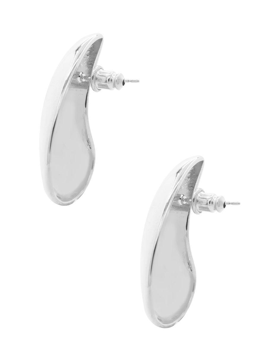 Aretes de gota con acabado brillante 4