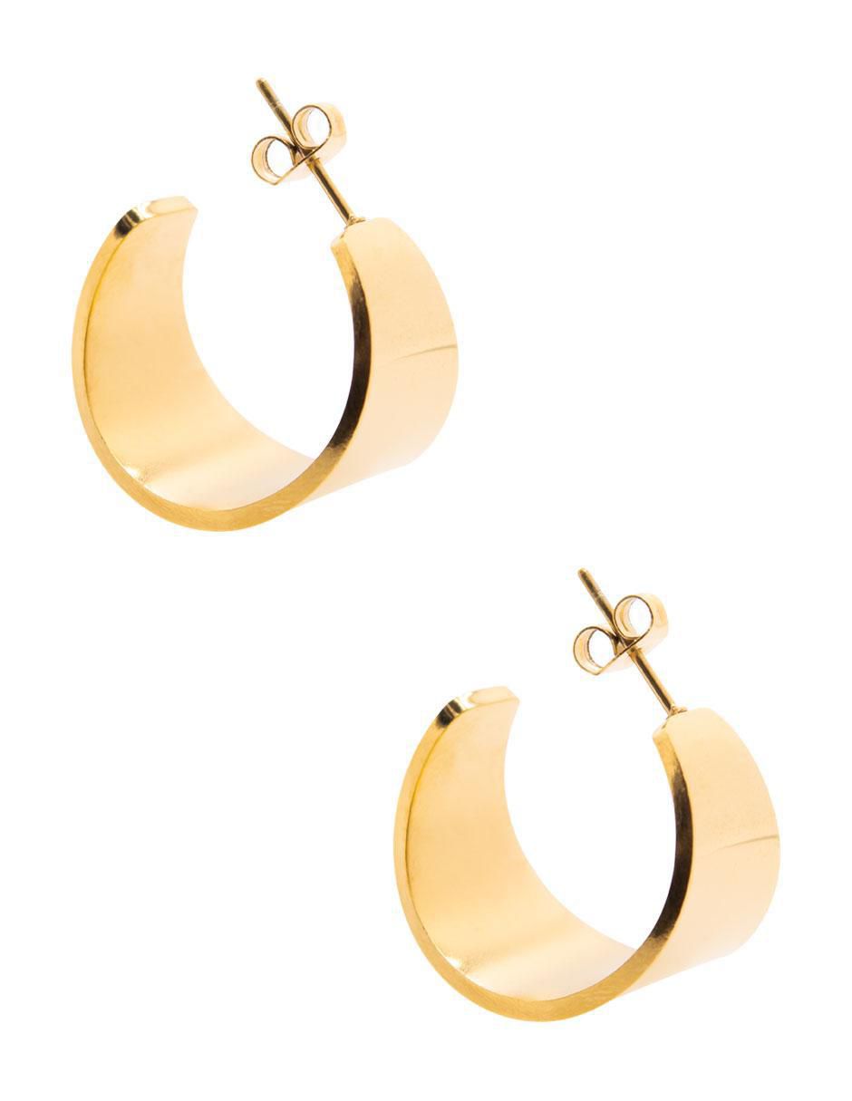 Aretes redondos con acabado espejo 4