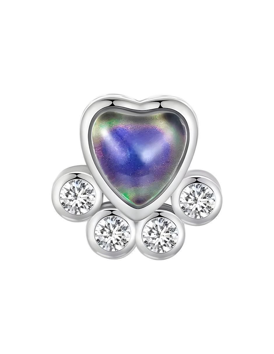 Charm de huella kiki de plata P 925 Charm de huella kiki de plata P 925