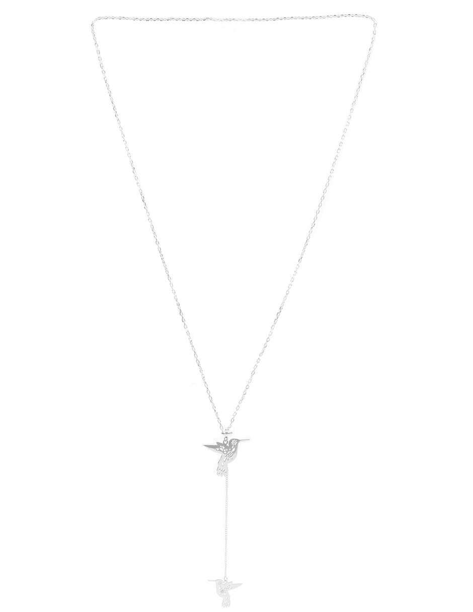 Collar de colibrí Naturaleza de plata P 925 2