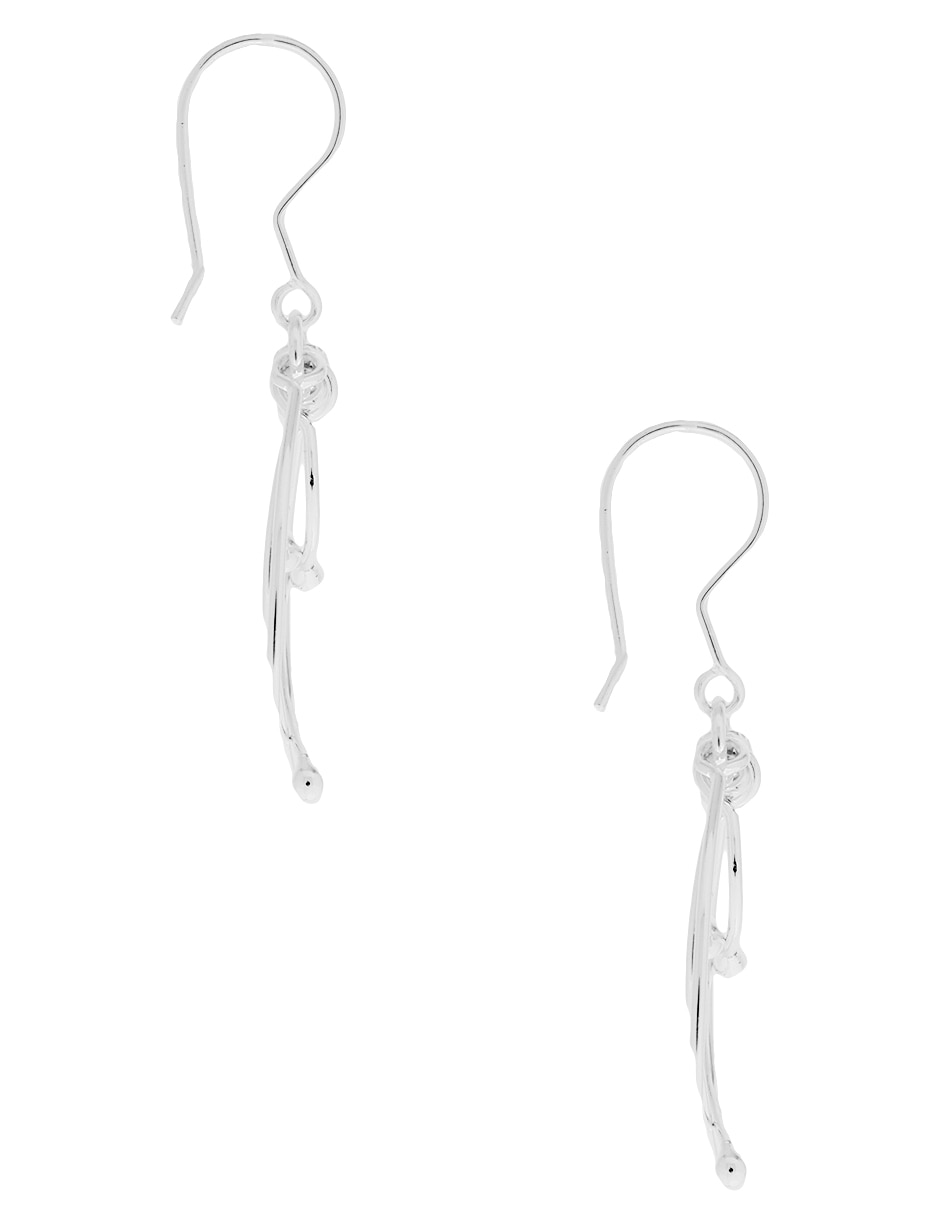 Aretes Casquillas Cerillo de plata P 925 con acabado brillante 3