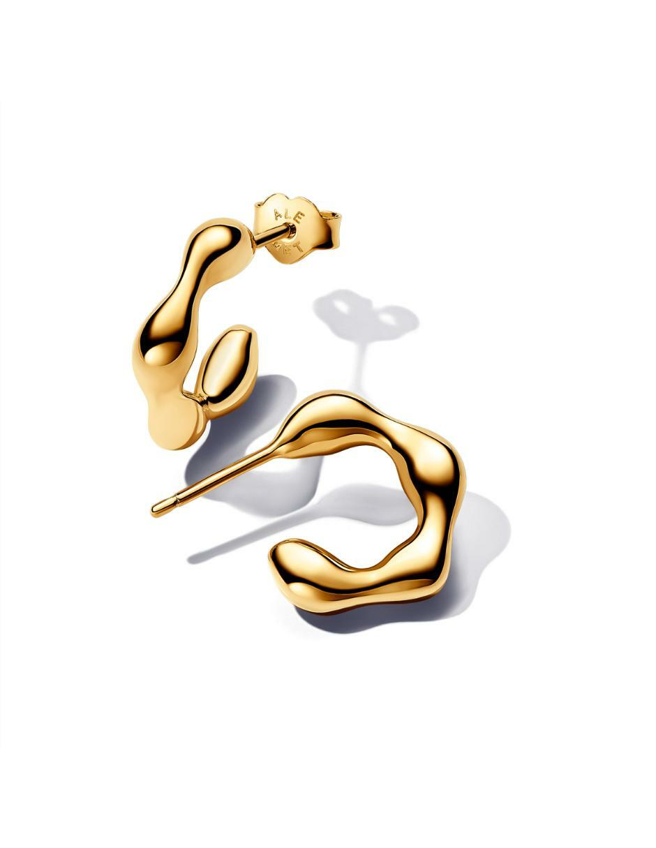 Aretes Essence de plata P 925 con acabado baño de oro