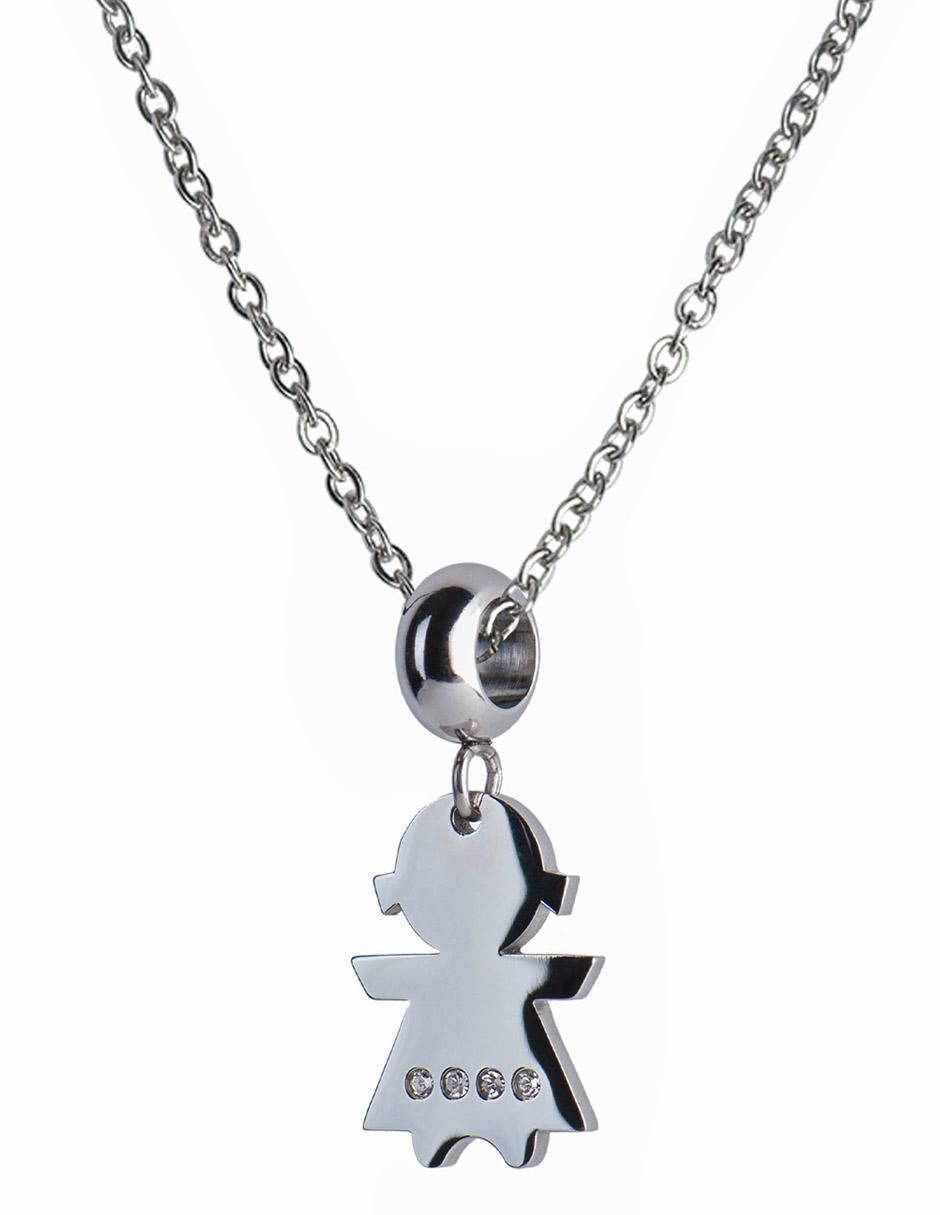 Charm "de" niña luckyly charms para pulsera de mujer sin temática "de" acero inoxidable sin kilataje zirconia cúbica