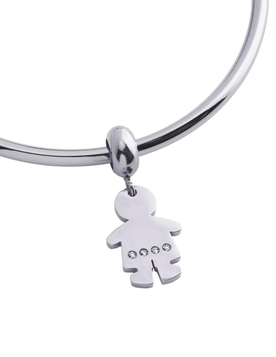 Charm "de" niño luckyly charms para pulsera de mujer sin temática "de" acero inoxidable sin kilataje zirconia cúbica