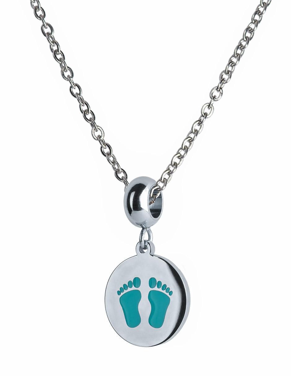 Charm "de" huella luckyly charms para pulsera de mujer sin temática "de" acero inoxidable sin kilataje sin gema