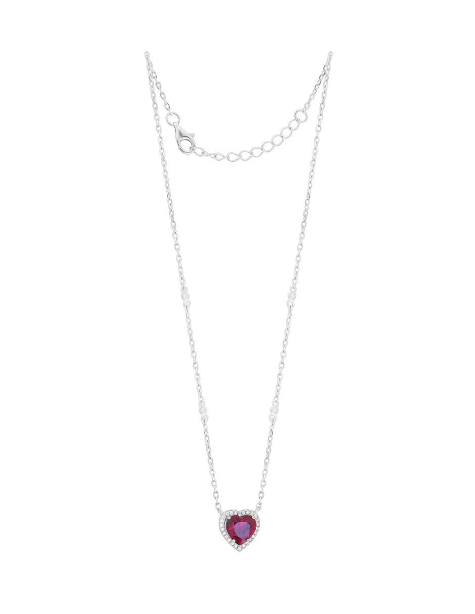 Collar de corazón de plata P 925 2