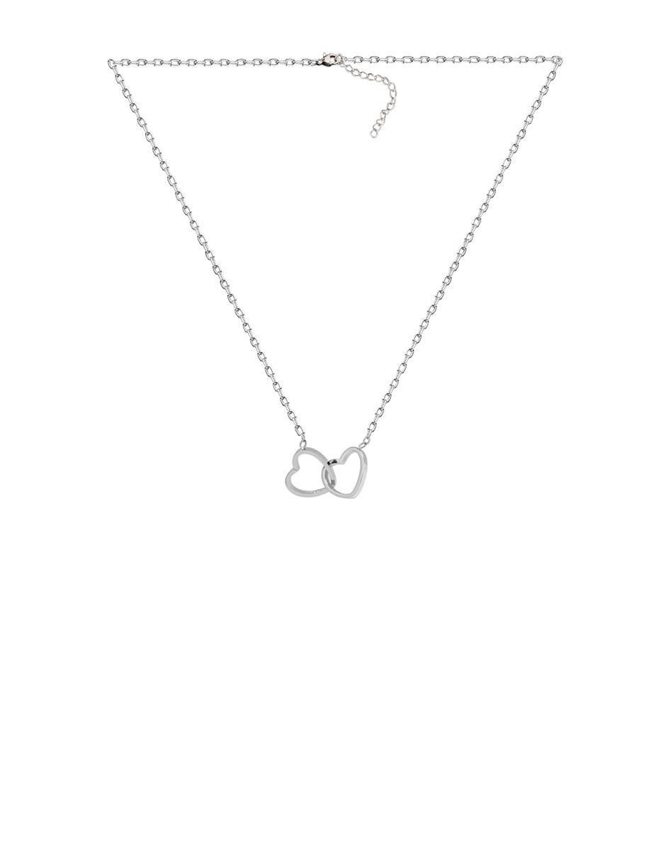 Collar "de (si aplica)" corazón clepsidra ninguna "de" acero inoxidable sin kilataje