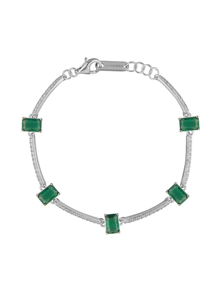 Brazalete de plata P 925 Fancy Life Green con acabado brillante 1