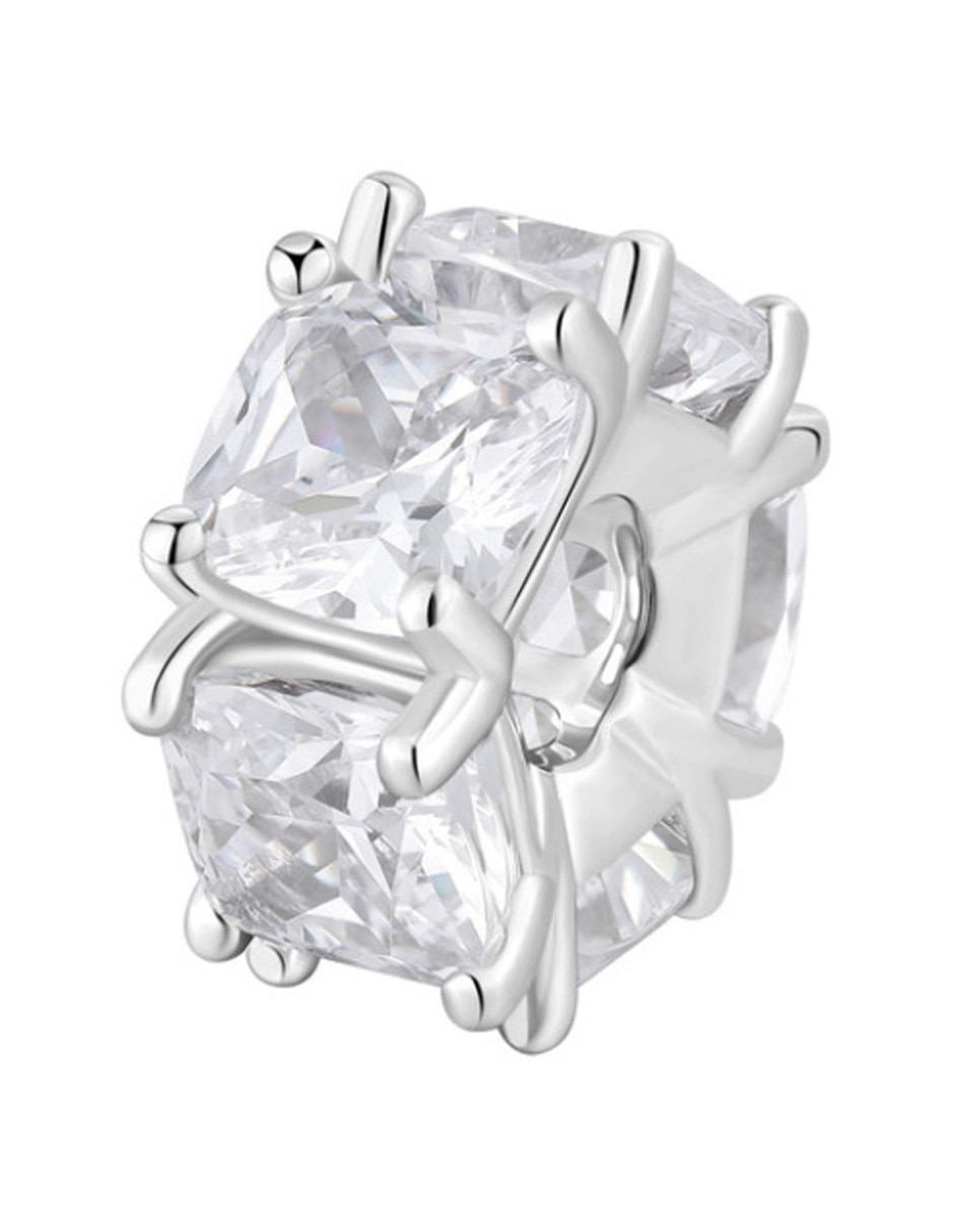 Charm circular fancy infinite white de plata P 925 2