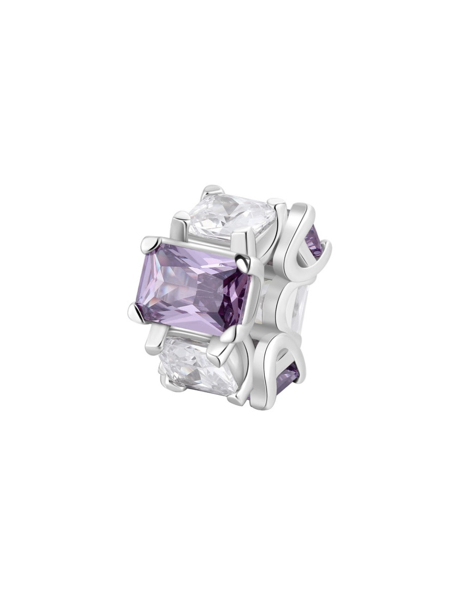 Charm circular fancy magic purple de plata P 925 2