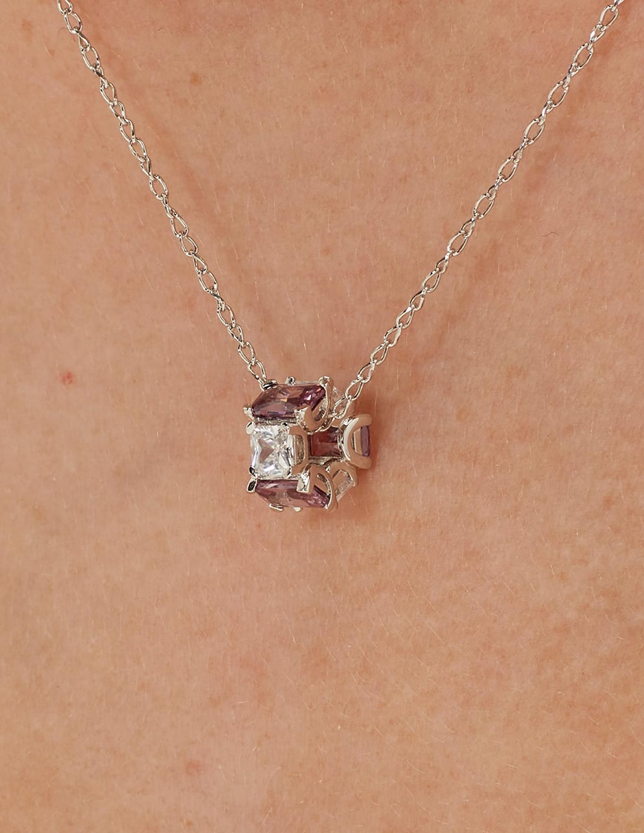 Charm circular fancy magic purple de plata P 925 4
