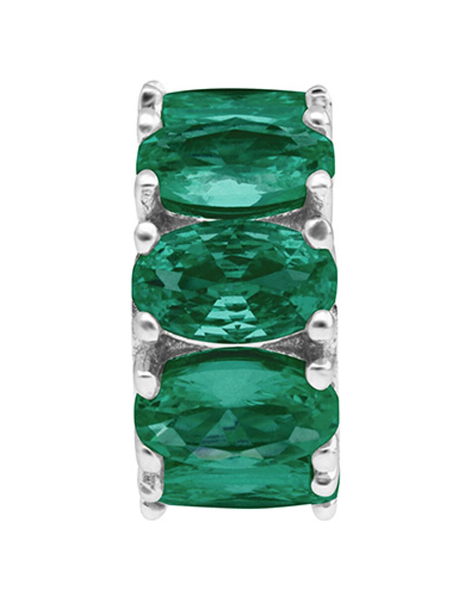 Charm circular fancy life green de plata P 925 1