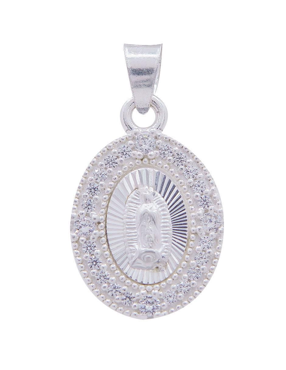 Dije ovalada virgen de guadalupe de plata P 925 Dije ovalada virgen de guadalupe de plata P 925