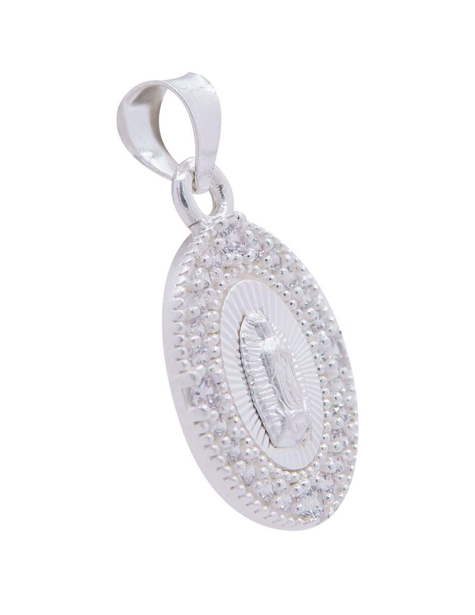 Dije ovalada virgen de guadalupe de plata P 925 3