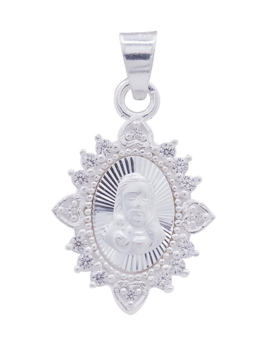Dije ovalada sagrado corazón de plata P 925 Dije ovalada sagrado corazón de plata P 925