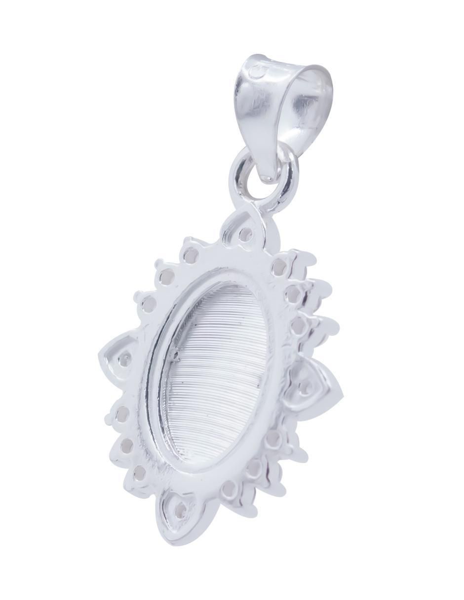 Dije ovalada sagrado corazón de plata P 925 2
