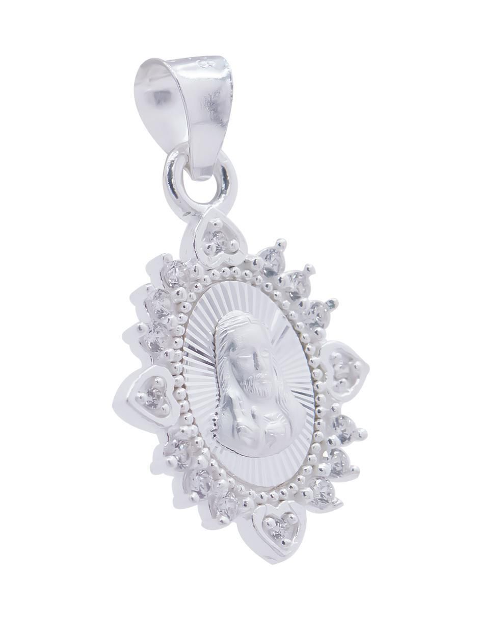 Dije ovalada sagrado corazón de plata P 925 3