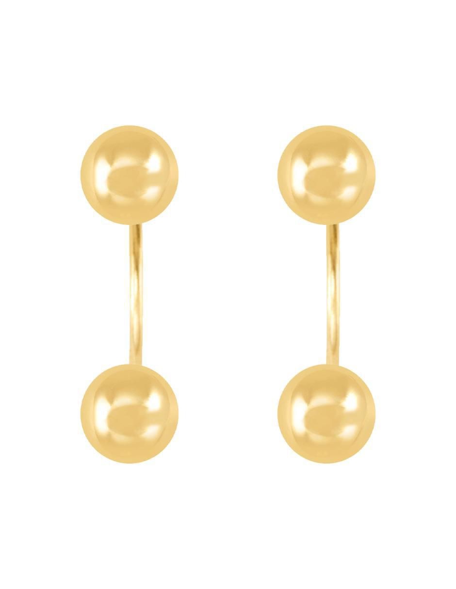 Broqueles redondos de oro con acabado brillante Broqueles redondos de oro con acabado brillante