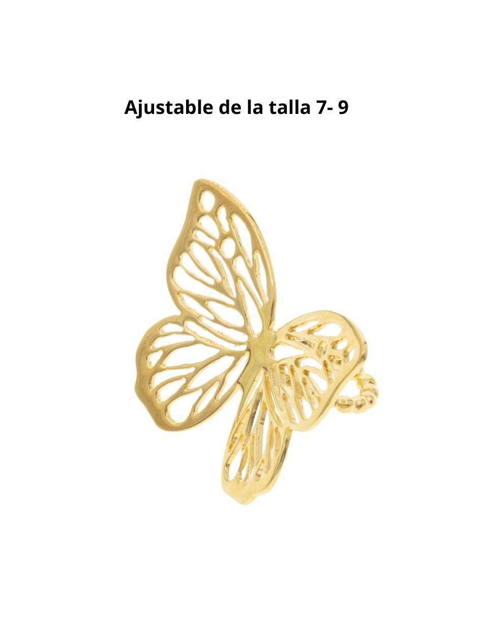 Anillo con gema Mariposa brillante 3