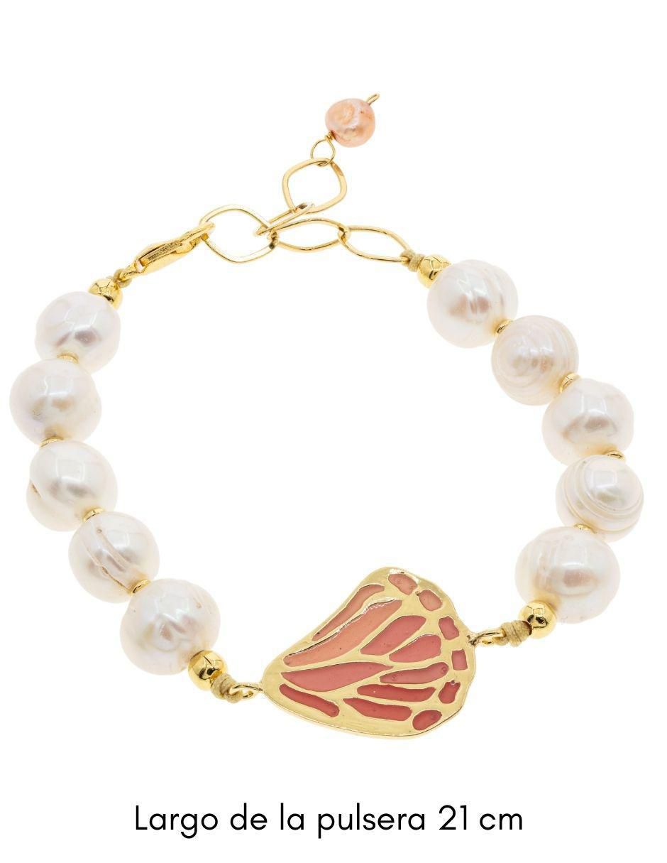 Pulsera con perla Ablime Mariposa 3