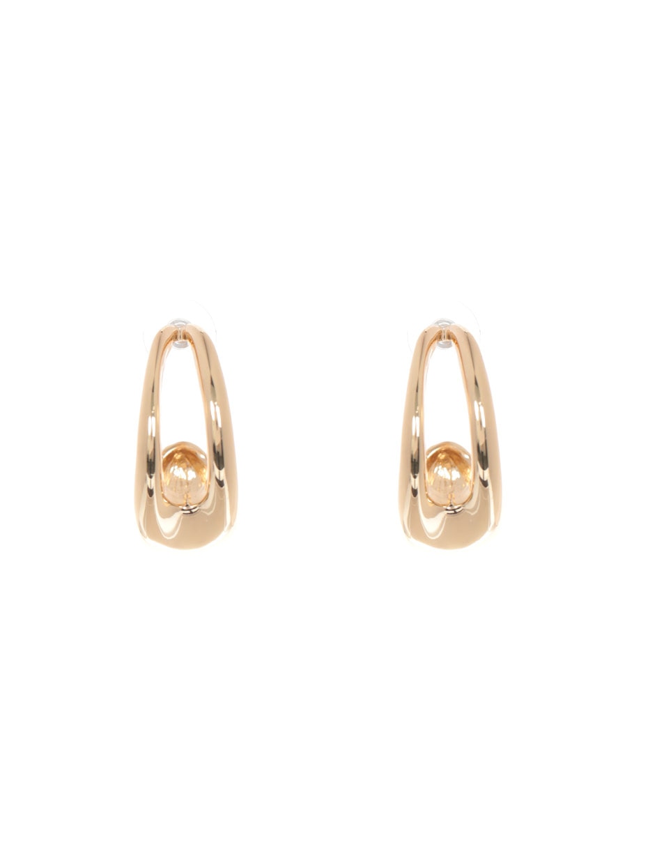 Aretes Teardrop Metal Gold con acabado brillante Aretes Teardrop Metal Gold con acabado brillante