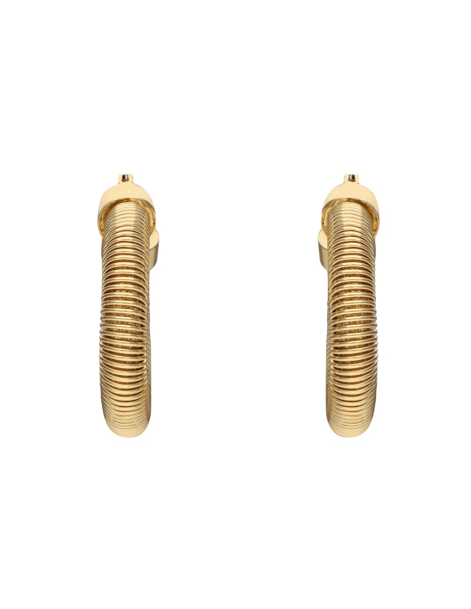 Aretes circulares Metal Coils con acabado brillante Aretes circulares Metal Coils con acabado brillante