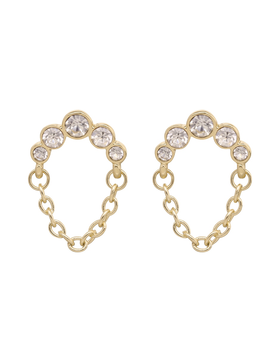 Aretes circulares Dandelion con acabado brillante 1