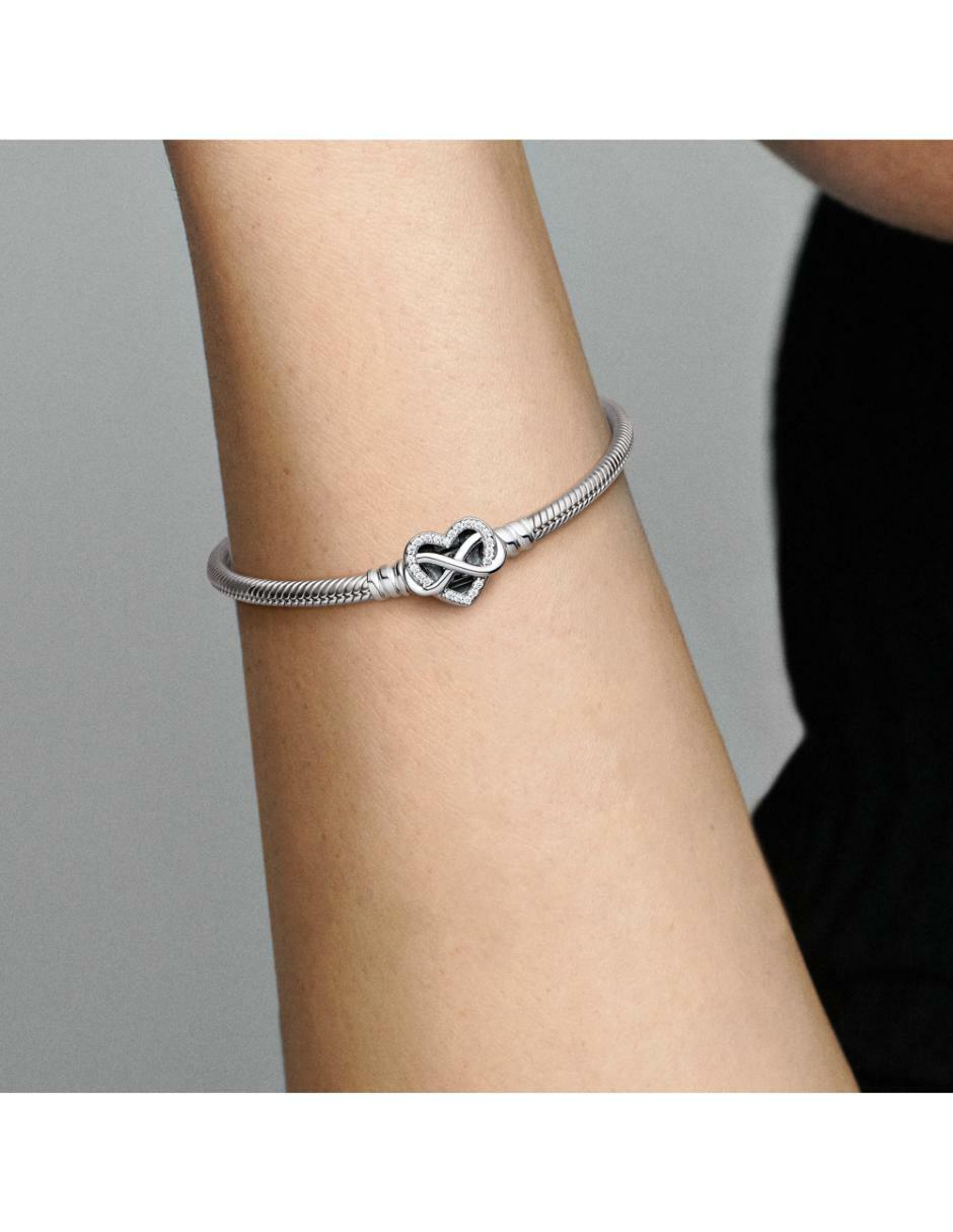 Brazalete de plata con zirconia cúbica p 925 3