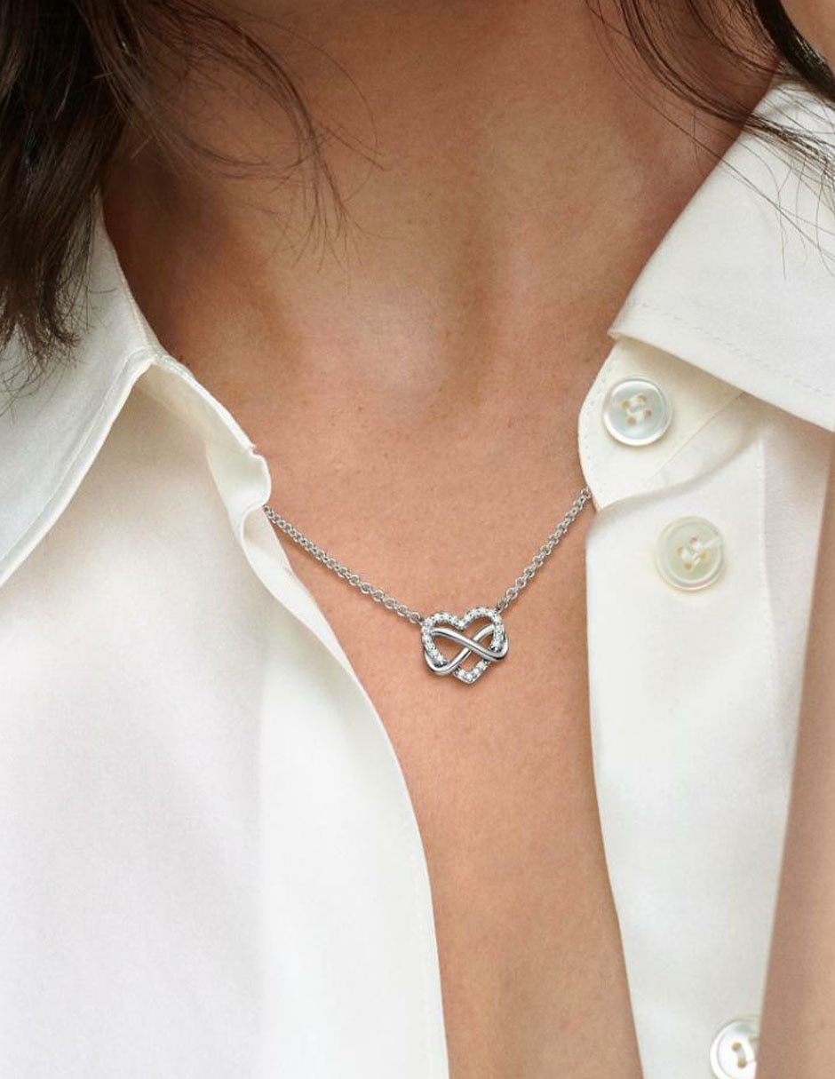 Collar de corazón de plata P 925 2
