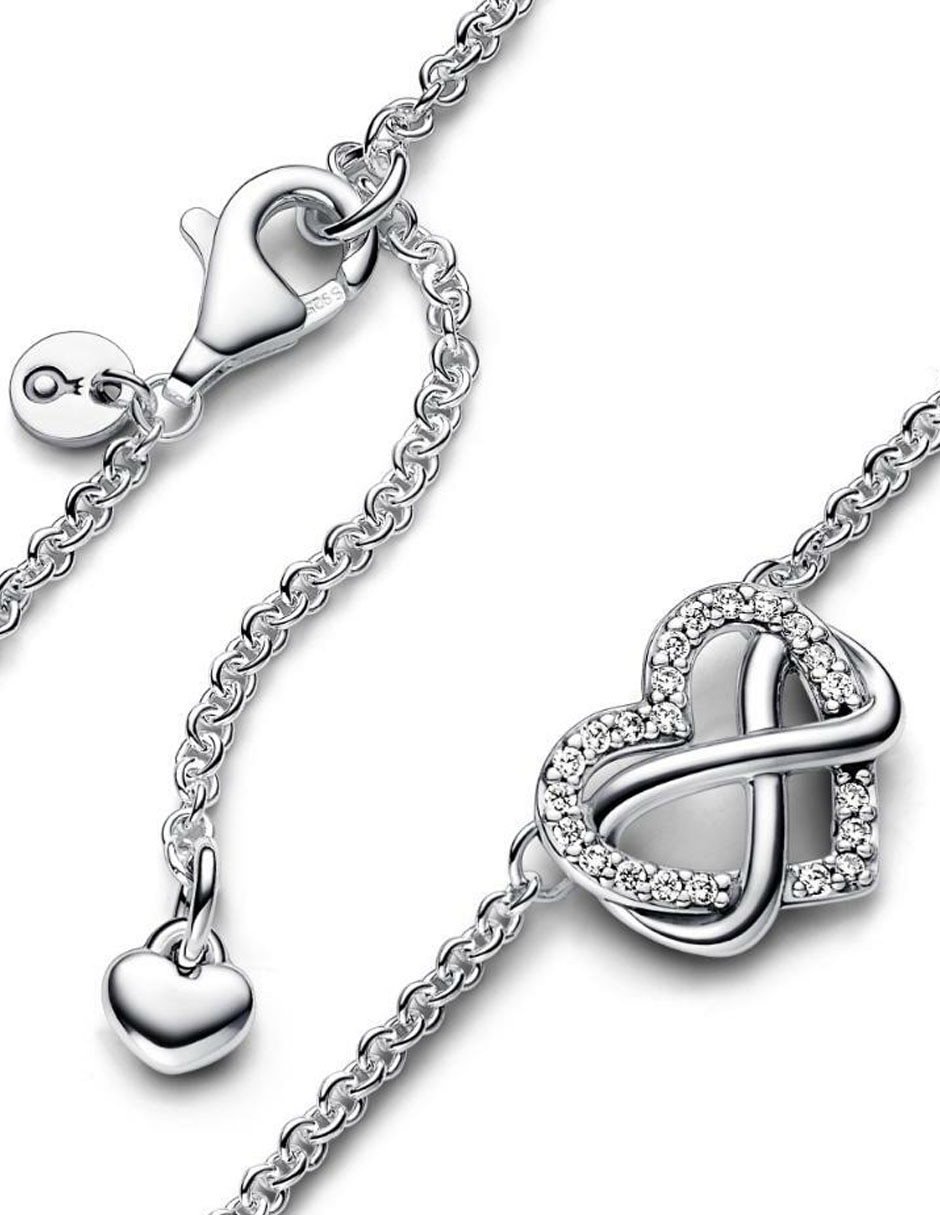 Collar de corazón de plata P 925 3