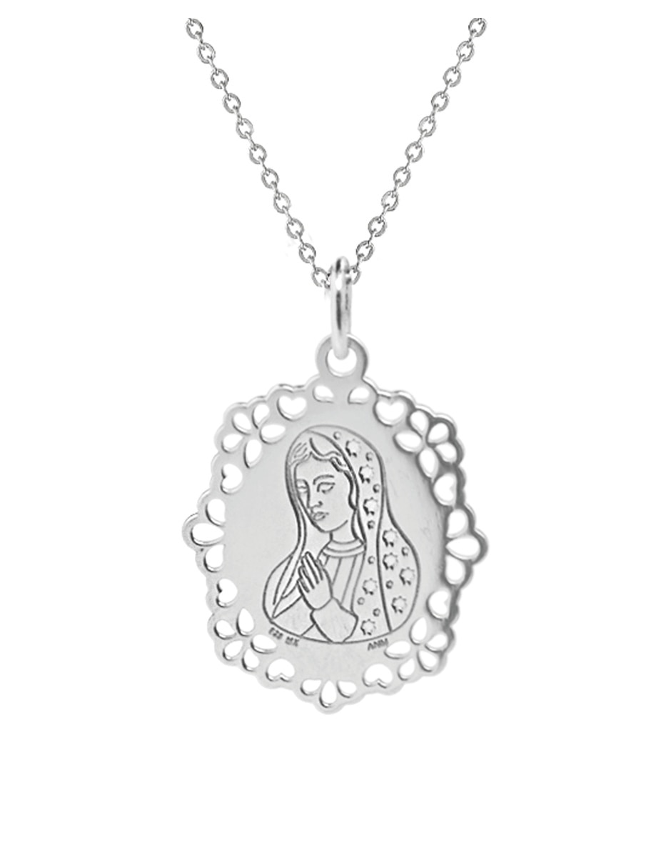 Dije de virgen de guadalupe de plata P 925 2