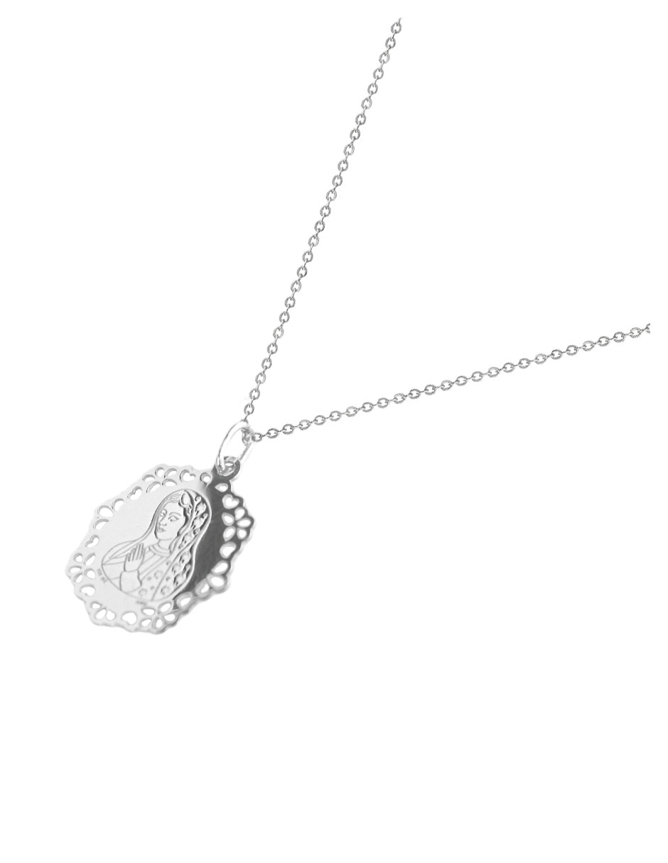 Dije de virgen de guadalupe de plata P 925 3