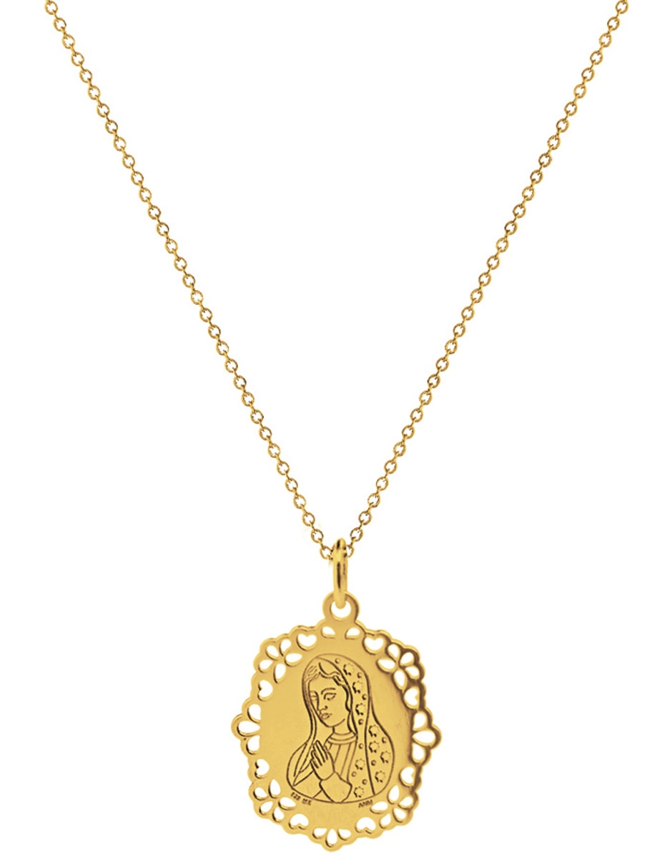 Colgante Y Dije de virgen de guadalupe de plata P 925