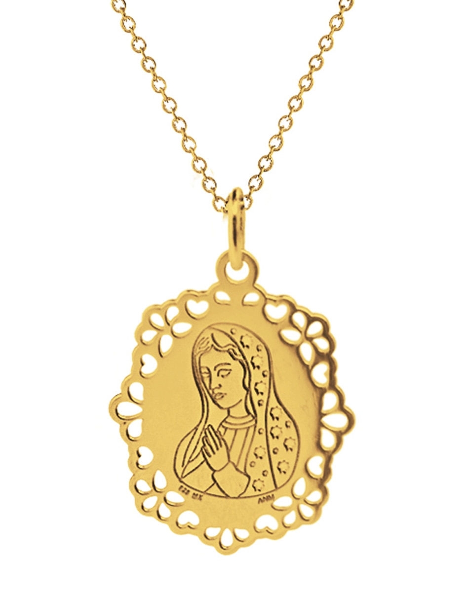 Colgante Y Dije de virgen de guadalupe de plata P 925 2