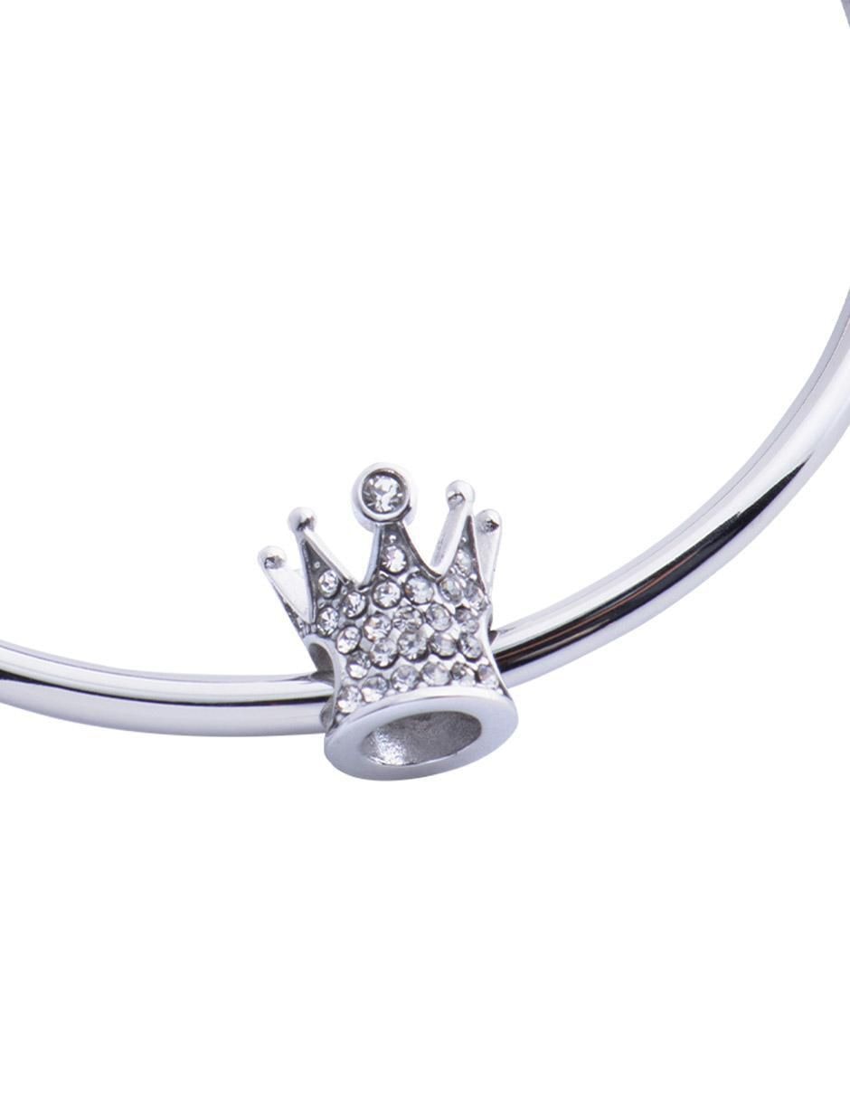 Charm "de" corona luckyly charms para pulseras de mujer sin temática "de" acero inoxidable sin kilataje zirconia cúbica